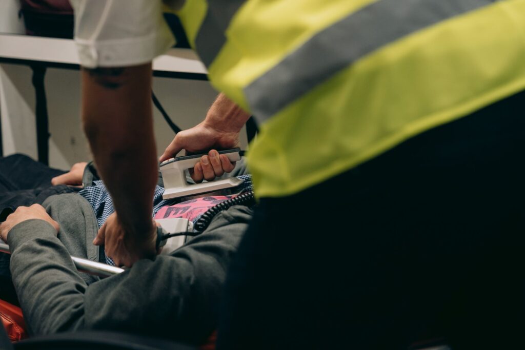 ocurre despues de usar un desfibrilador